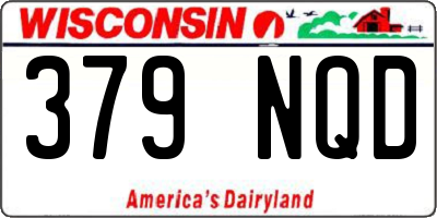 WI license plate 379NQD