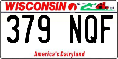 WI license plate 379NQF