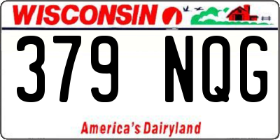 WI license plate 379NQG