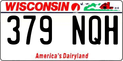 WI license plate 379NQH