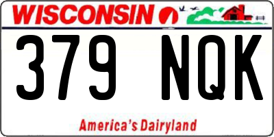 WI license plate 379NQK