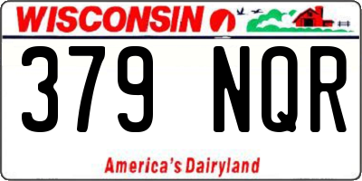 WI license plate 379NQR