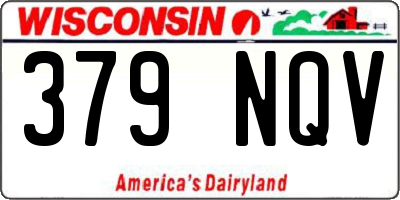 WI license plate 379NQV