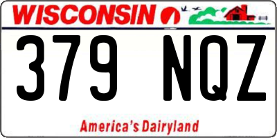 WI license plate 379NQZ