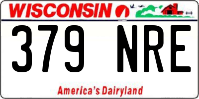 WI license plate 379NRE