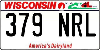 WI license plate 379NRL