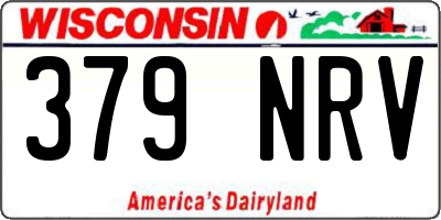 WI license plate 379NRV