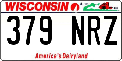 WI license plate 379NRZ