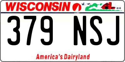 WI license plate 379NSJ