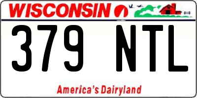 WI license plate 379NTL