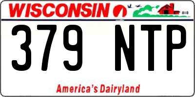 WI license plate 379NTP