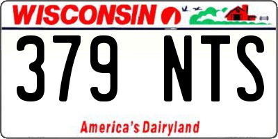 WI license plate 379NTS
