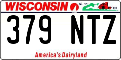 WI license plate 379NTZ