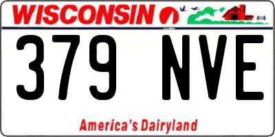 WI license plate 379NVE