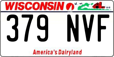 WI license plate 379NVF