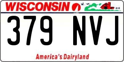 WI license plate 379NVJ