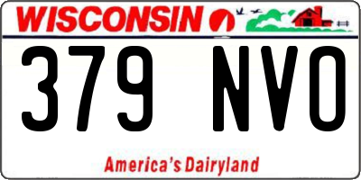 WI license plate 379NVO