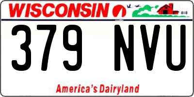 WI license plate 379NVU