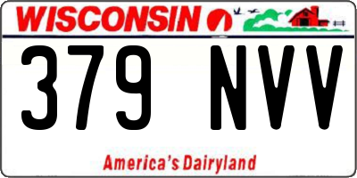 WI license plate 379NVV