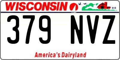 WI license plate 379NVZ