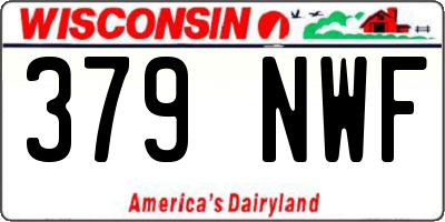 WI license plate 379NWF