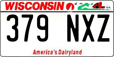 WI license plate 379NXZ