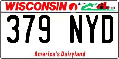 WI license plate 379NYD