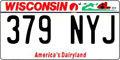 WI license plate 379NYJ
