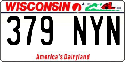 WI license plate 379NYN
