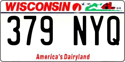 WI license plate 379NYQ