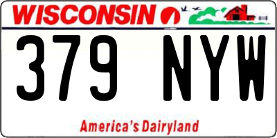 WI license plate 379NYW
