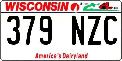 WI license plate 379NZC