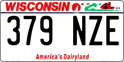 WI license plate 379NZE
