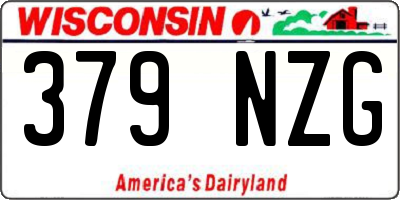 WI license plate 379NZG