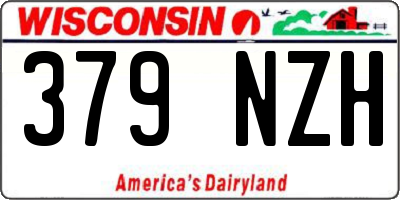 WI license plate 379NZH