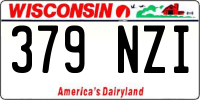 WI license plate 379NZI