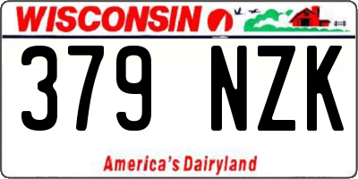 WI license plate 379NZK