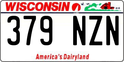 WI license plate 379NZN