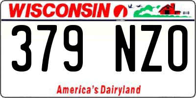 WI license plate 379NZO