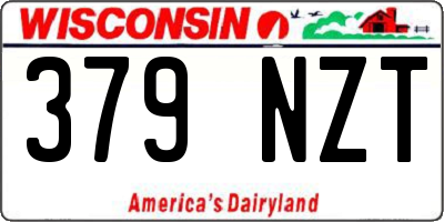 WI license plate 379NZT
