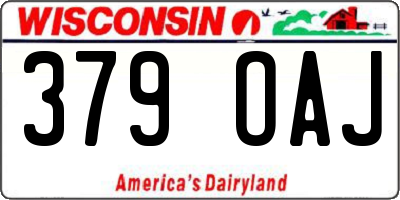 WI license plate 379OAJ
