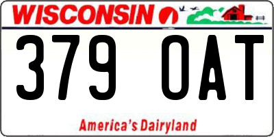 WI license plate 379OAT
