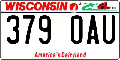 WI license plate 379OAU