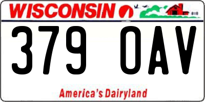 WI license plate 379OAV