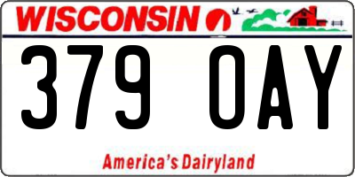 WI license plate 379OAY