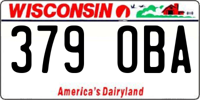WI license plate 379OBA