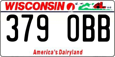 WI license plate 379OBB