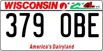 WI license plate 379OBE