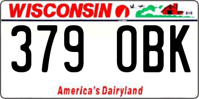 WI license plate 379OBK