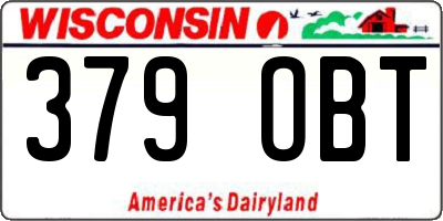 WI license plate 379OBT